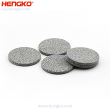 Custom para mayoristas 10 20 50 micras de porosidad Metal en polvo de metal sinterizado Disco de filtro de acero inoxidable